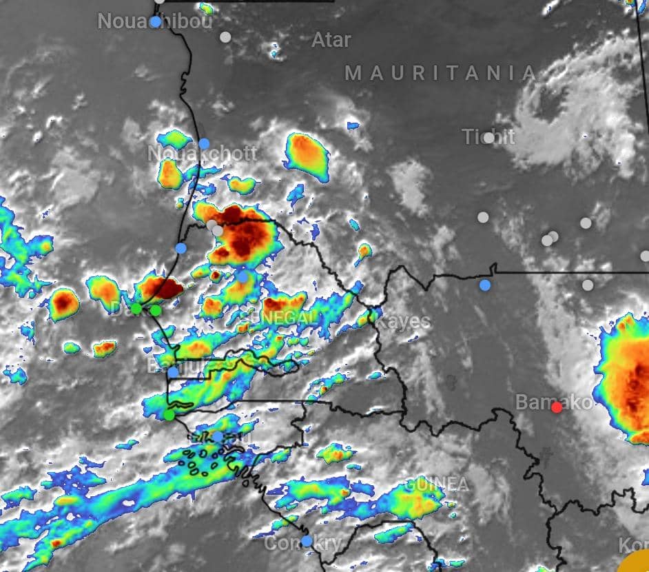 Météo : des pluies intermittentes attendues sur plusieurs régions du Sénégal ce samedi soir