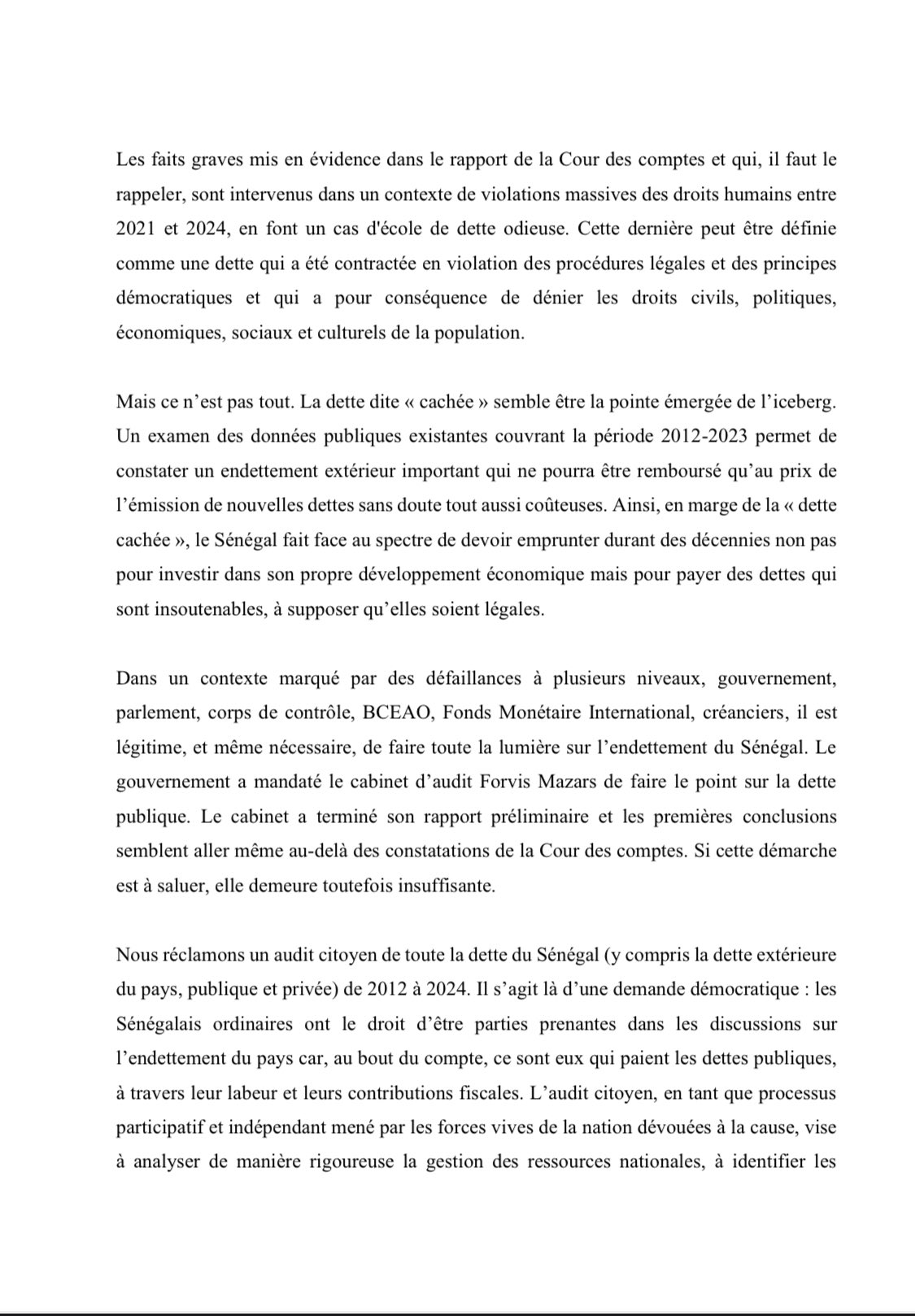 Tribune des économistes, Professeurs d'université, députés, journalistes : un Audit citoyen de la dette!