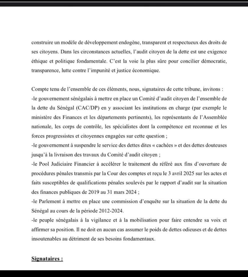 Tribune des économistes, Professeurs d'université, députés, journalistes : un Audit citoyen de la dette!