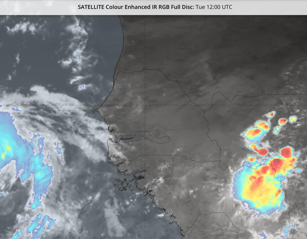 Prévisions de l’ANACIM du 19 août (12h-18h) : Possibilités d’averses dans le Sud du pays