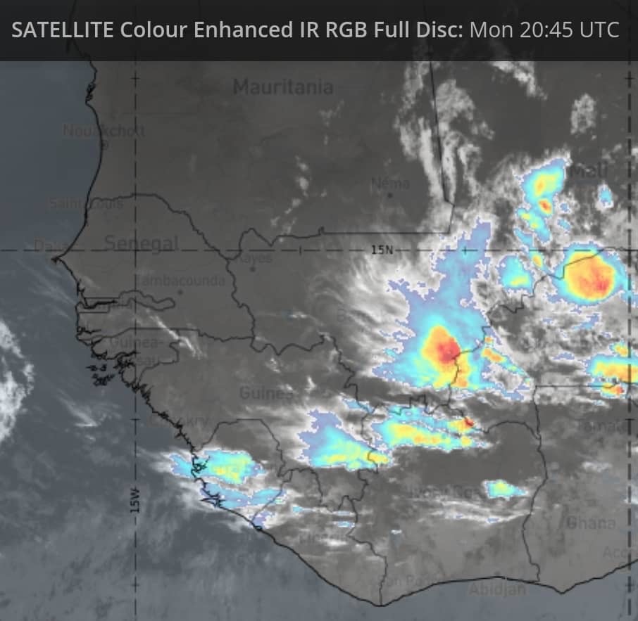 Prévisions météo : une nuit globalement paisible, quelques pluies attendues à l’Est et au Sud