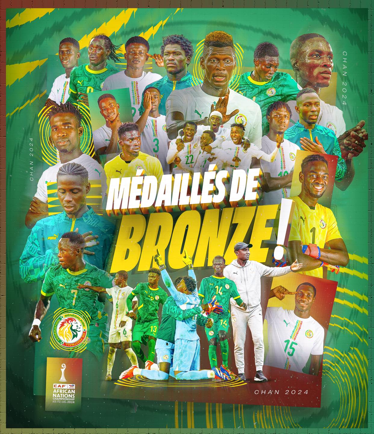 CHAN 2024 : le Sénégal décroche le bronze face au Soudan 