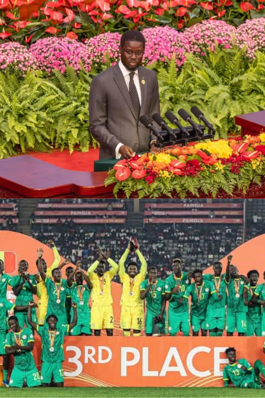 CHAN 2024 : le Président Bassirou Diomaye Faye félicite les « Lions » locaux pour leur médaille de bronze
