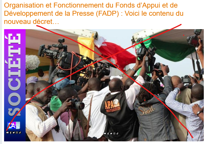 Non : Le décret sur l’organisation et Fonctionnement du Fonds d’Appui et de Développement de la Presse n’est pas nouveau
