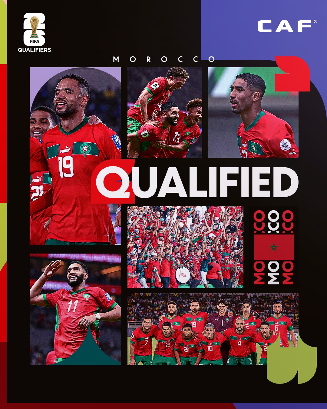 Foot : le Maroc première nation africaine à se qualifier pour la Coupe du monde 2026 	