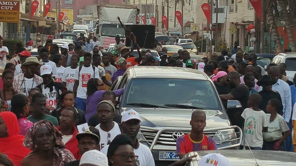 Images-Référendum du 20 mars : Caravane du Front Ñaani Bañna