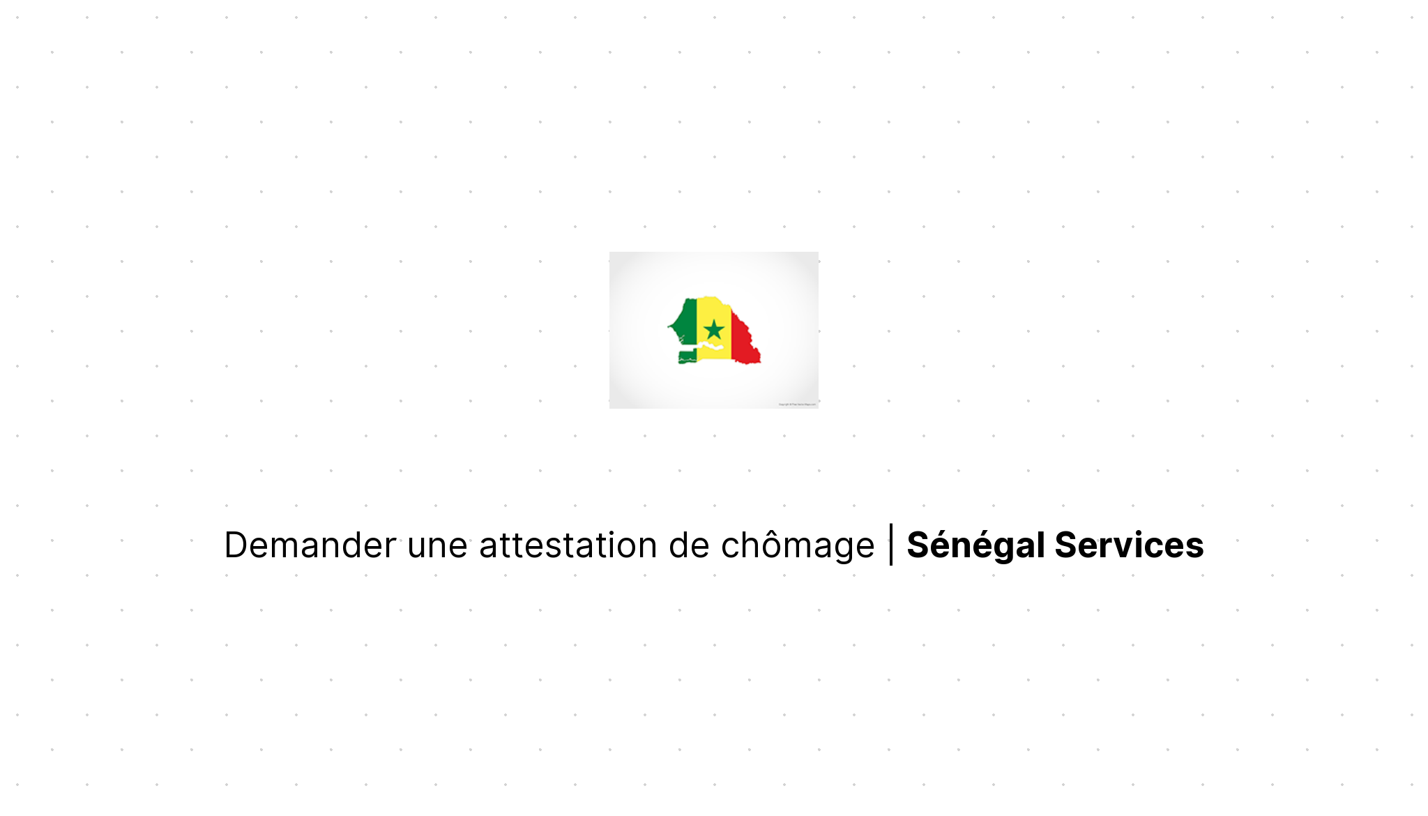 Sénégal : la direction de l'Emploi délivre des certificats de chômage 