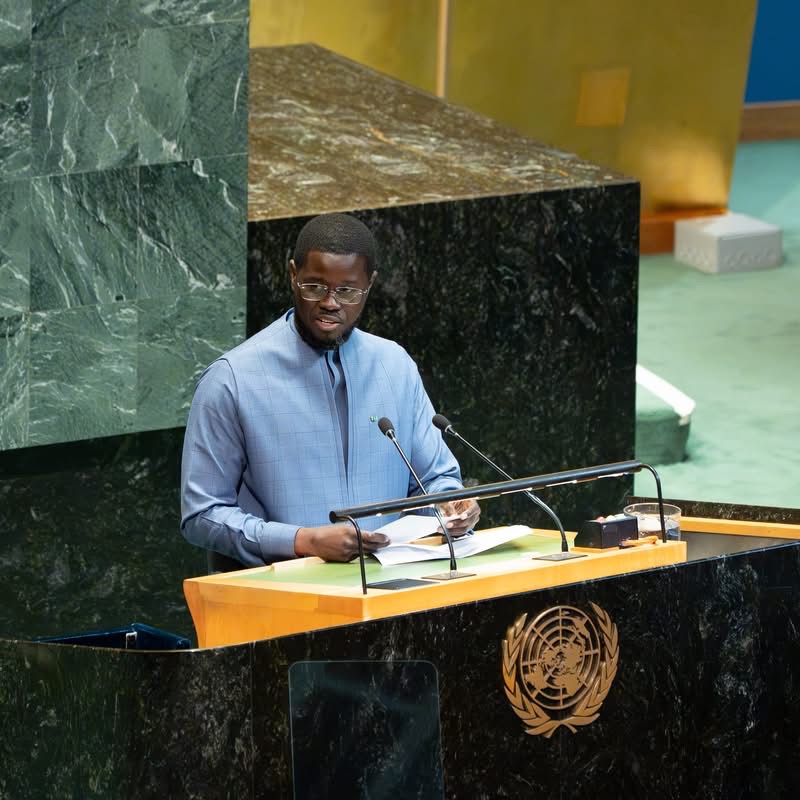 Bassirou Diomaye Faye à l’ONU : « Gaza est devenue une prison à ciel ouvert »