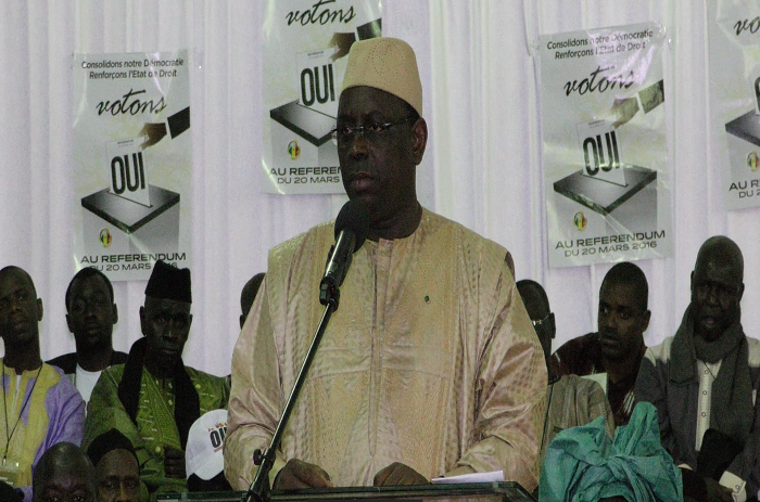 Guédiawaye: Macky Sall prédit la victoire du Oui
