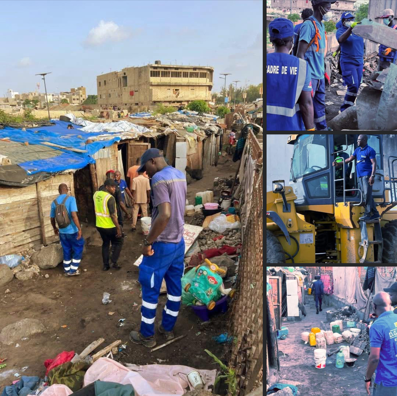 Désencombrement à Grand-Yoff : 12 tonnes d’ordures et 77 abris de fortune évacués