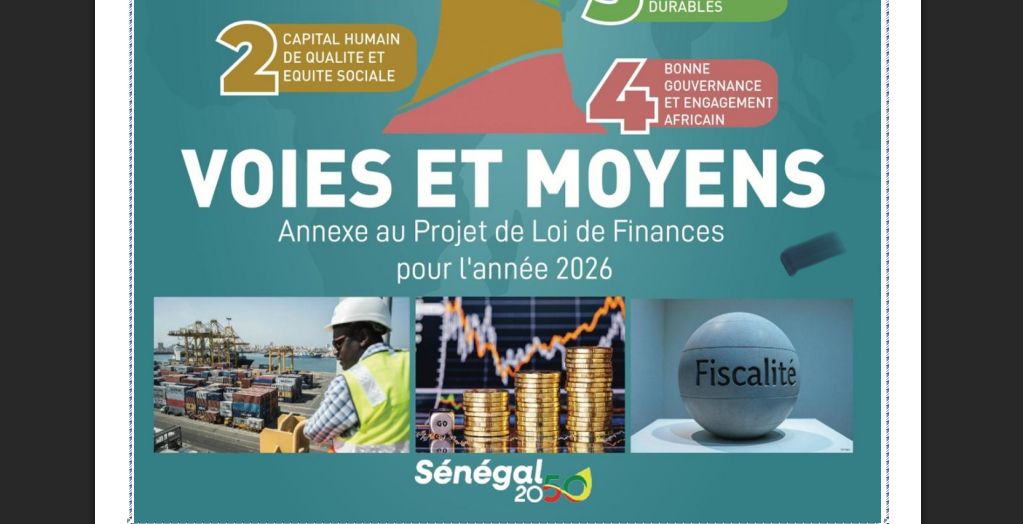Recettes budgétaires 2026 : une croissance record de 23,4% pour atteindre 6 189 milliards FCFA