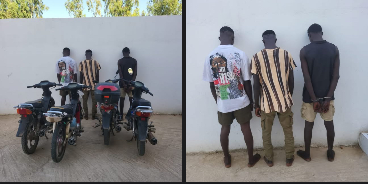Kaolack : trois individus arrêtés pour vols de motos “Jakarta” à Dialégne