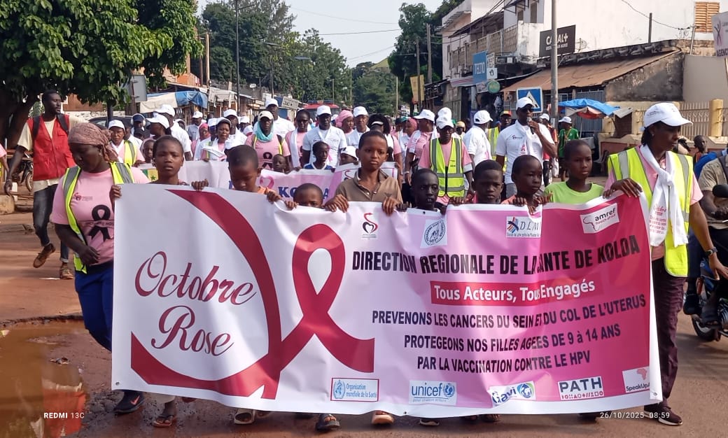 Octobre rose : Kolda bat le macadam contre le cancer du sein et du col de l’utérus