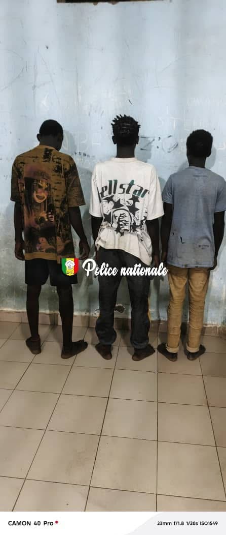 Niacourab : Trois (3) individus interpellés pour « association de malfaiteurs et vols nocturnes »