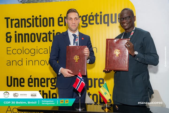 Coopération climatique : Sénégal et Norvège signent un accord stratégique à Belém