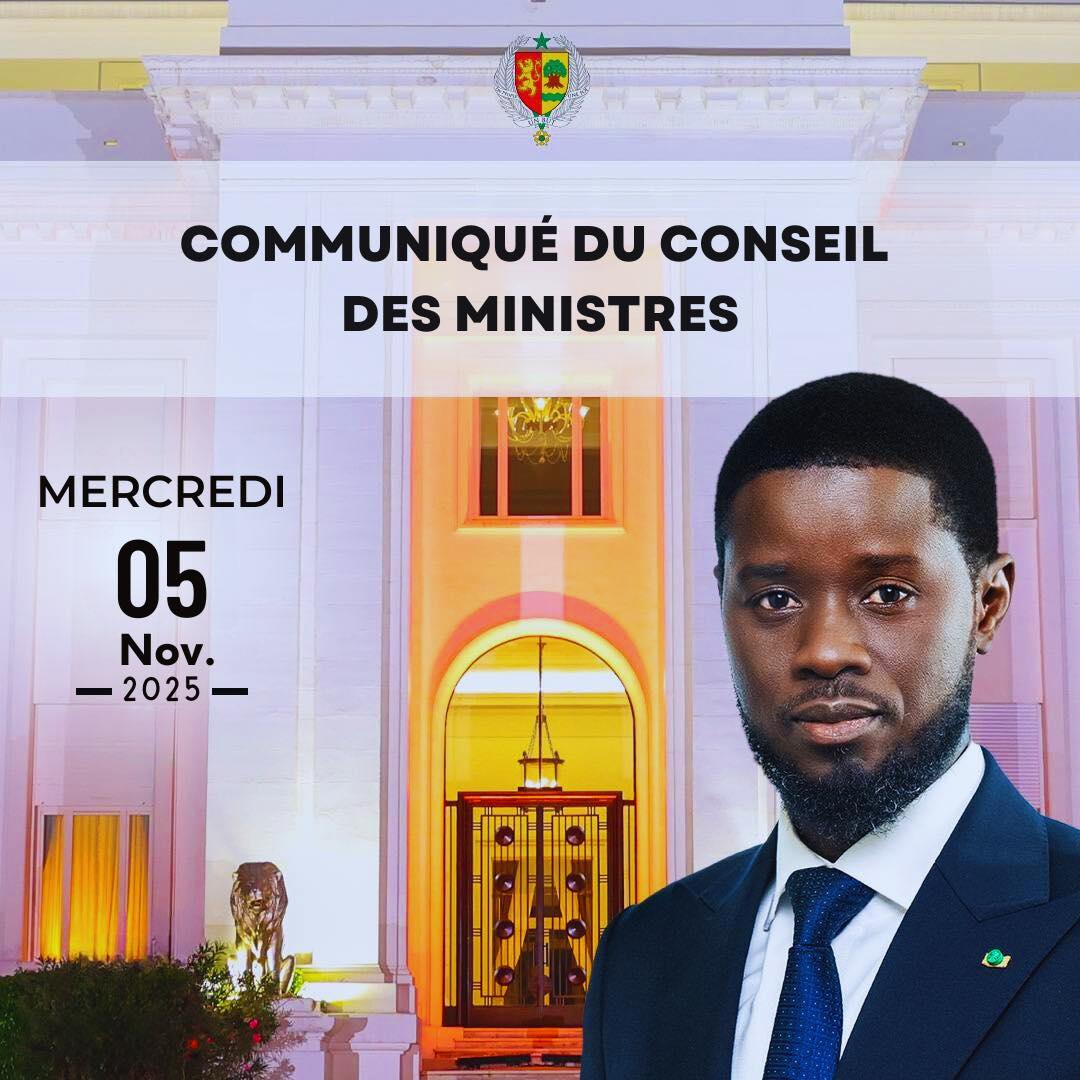 Communiqué du Conseil des ministres du mercredi 19 novembre 