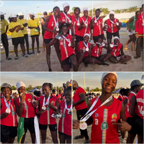 Jeux africains de la Jeunesse : les « Lionceaux » et « Lioncelles » U16 sacrés champions d’Afrique en beach handball