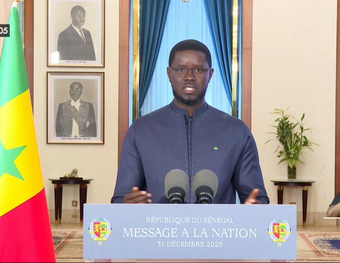 Message à la Nation du 31 décembre 2025 : voici l'intégralité du discours du Président Bassirou Diomaye Faye