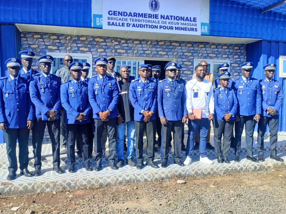 Justice pour mineurs : une salle d'audition inaugurée à la brigade de gendarmerie de Keur Massar