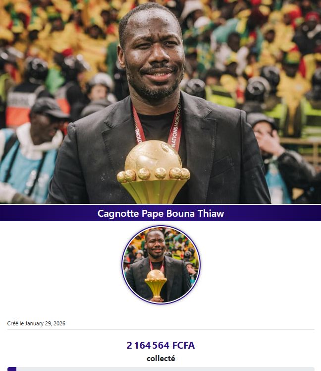 Amende de la CAF : Pape Bouna Thiaw décline la cagnotte malgré la mobilisation des Sénégalais