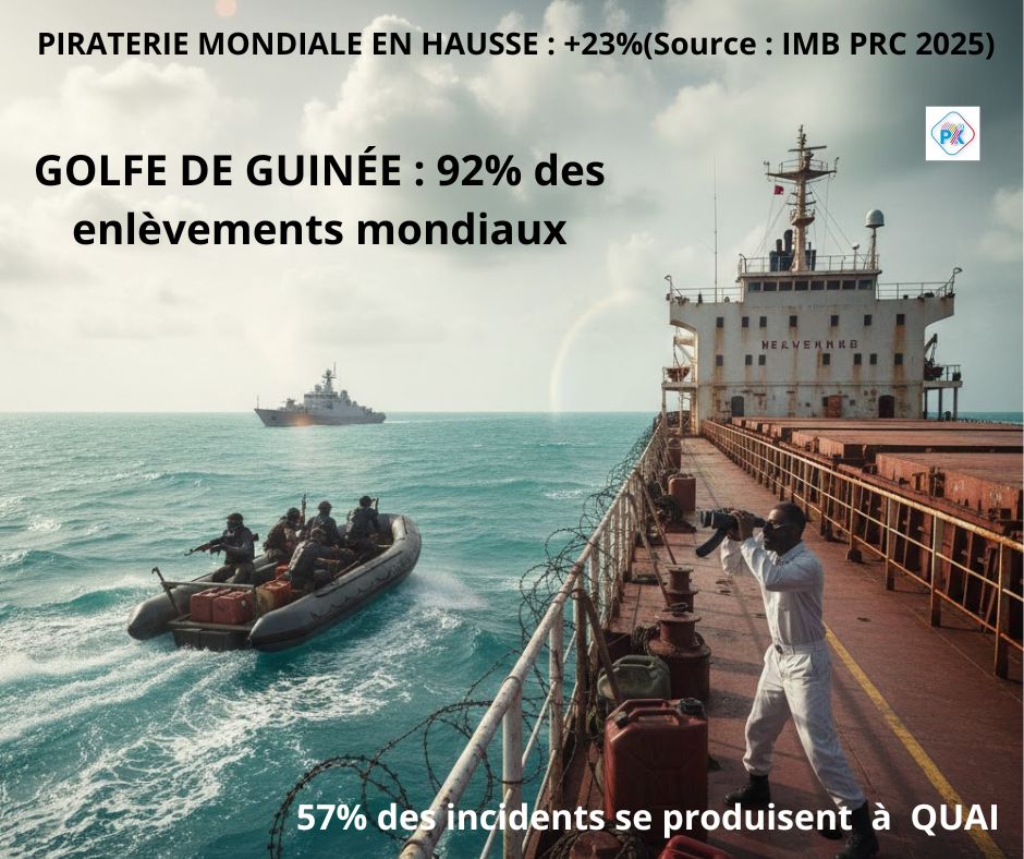 Piraterie maritime 2025 : le Nigeria et l'Angola en tête des zones à risque, le Sénégal épargné