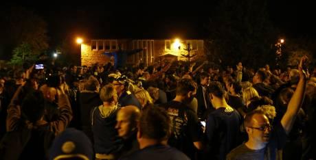 Foot - ANG - Leicester en liesse après le titre de champion d'Angleterre