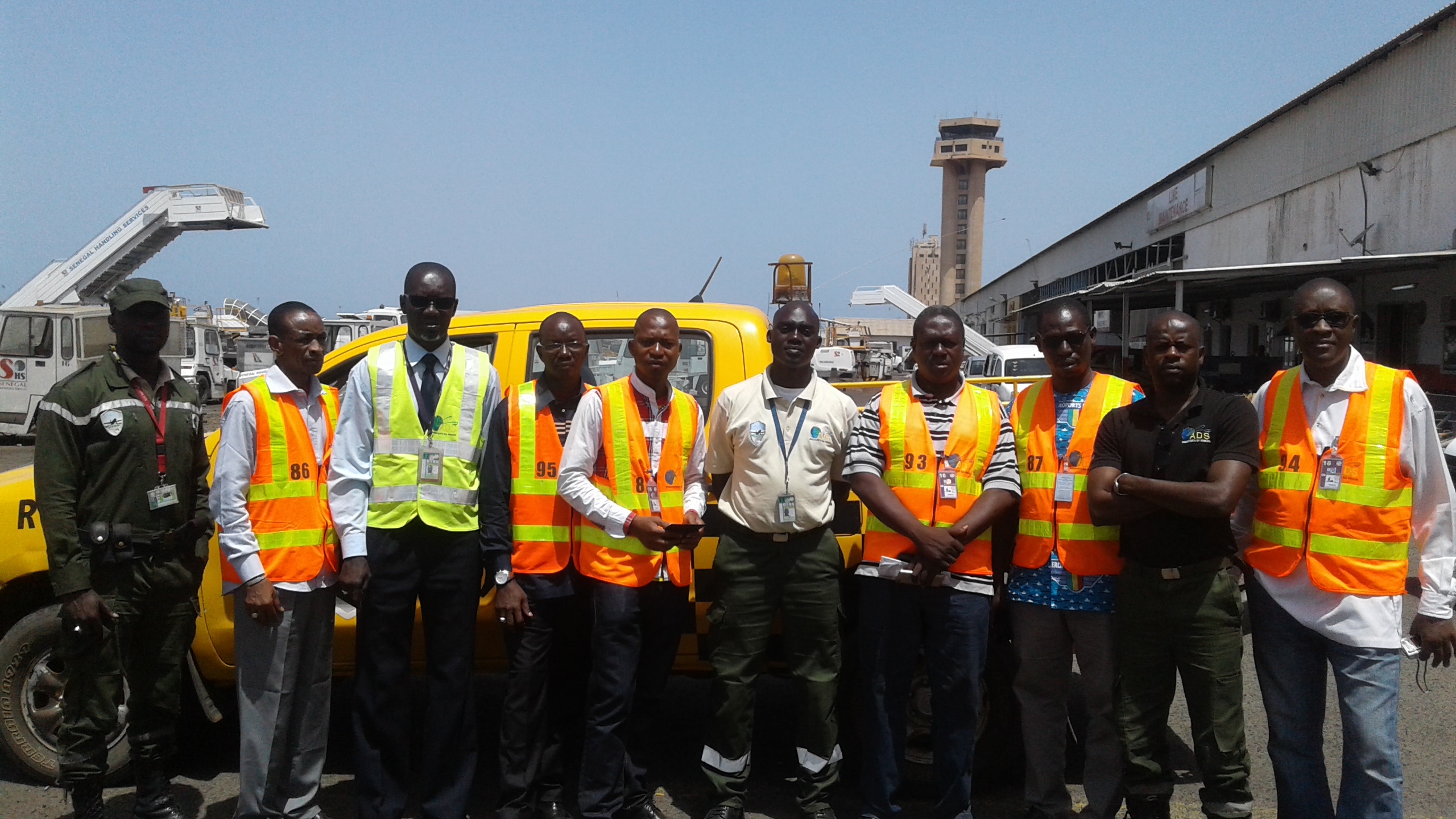 Les stagiaires maliens en gilet