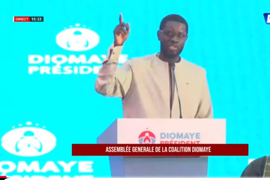 le message de Diomaye Faye à sa coalition le message de Diomaye Faye à sa coalition