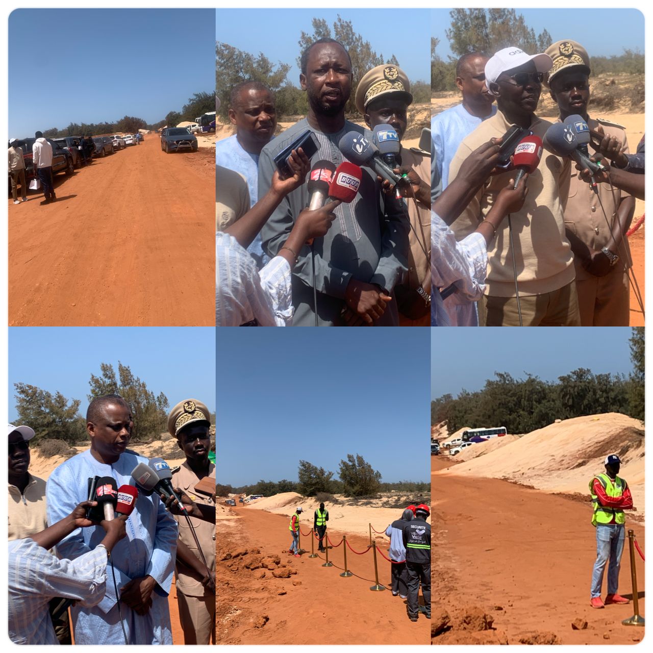 les travaux lancés après la mise en service de la route dépendant Apix au Lac Rose les travaux lancés après la mise en service de la route dépendant Apix au Lac Rose