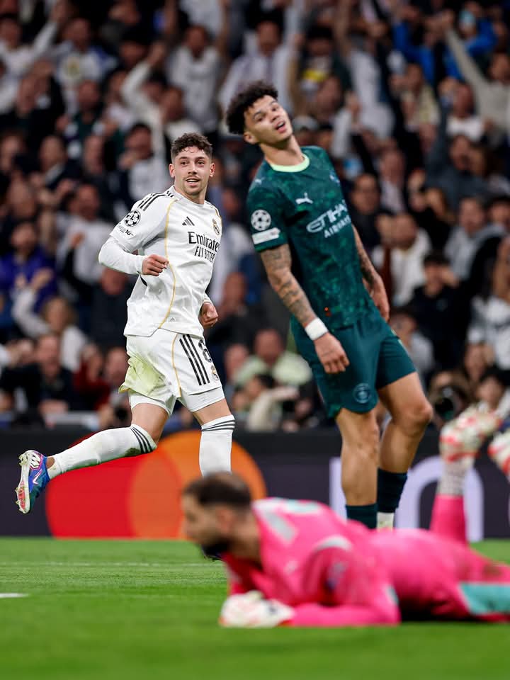 Ligue des champions : le Real Madrid domine Manchester City grâce à un triplé de Valverde