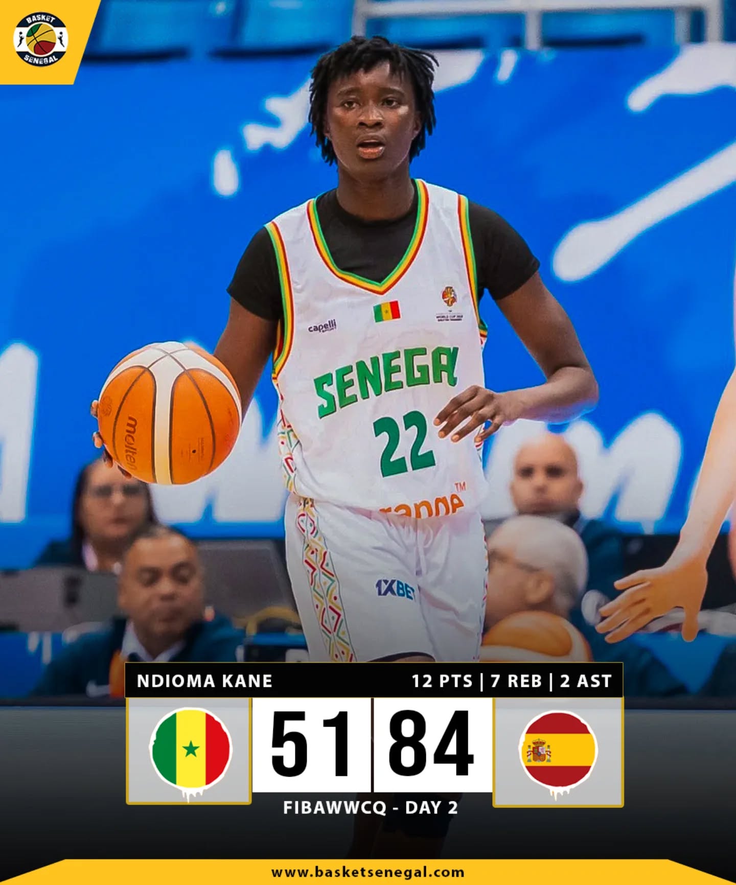 Basket – Tournoi qualificatif au Mondial 2026 : le Sénégal s’incline devant l’Espagne