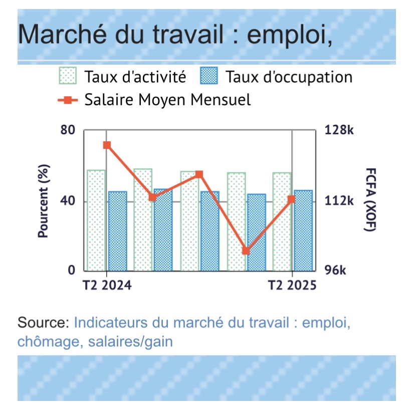 Emplois: 67,5 % d'activité chez les adultes contre seulement 47,9 % chez les jeunes, (ANSD)