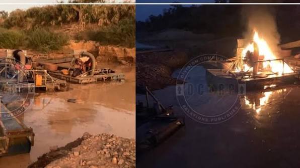 Kédougou : 32 dragues neutralisées par le Garsi 2 à Sansamba