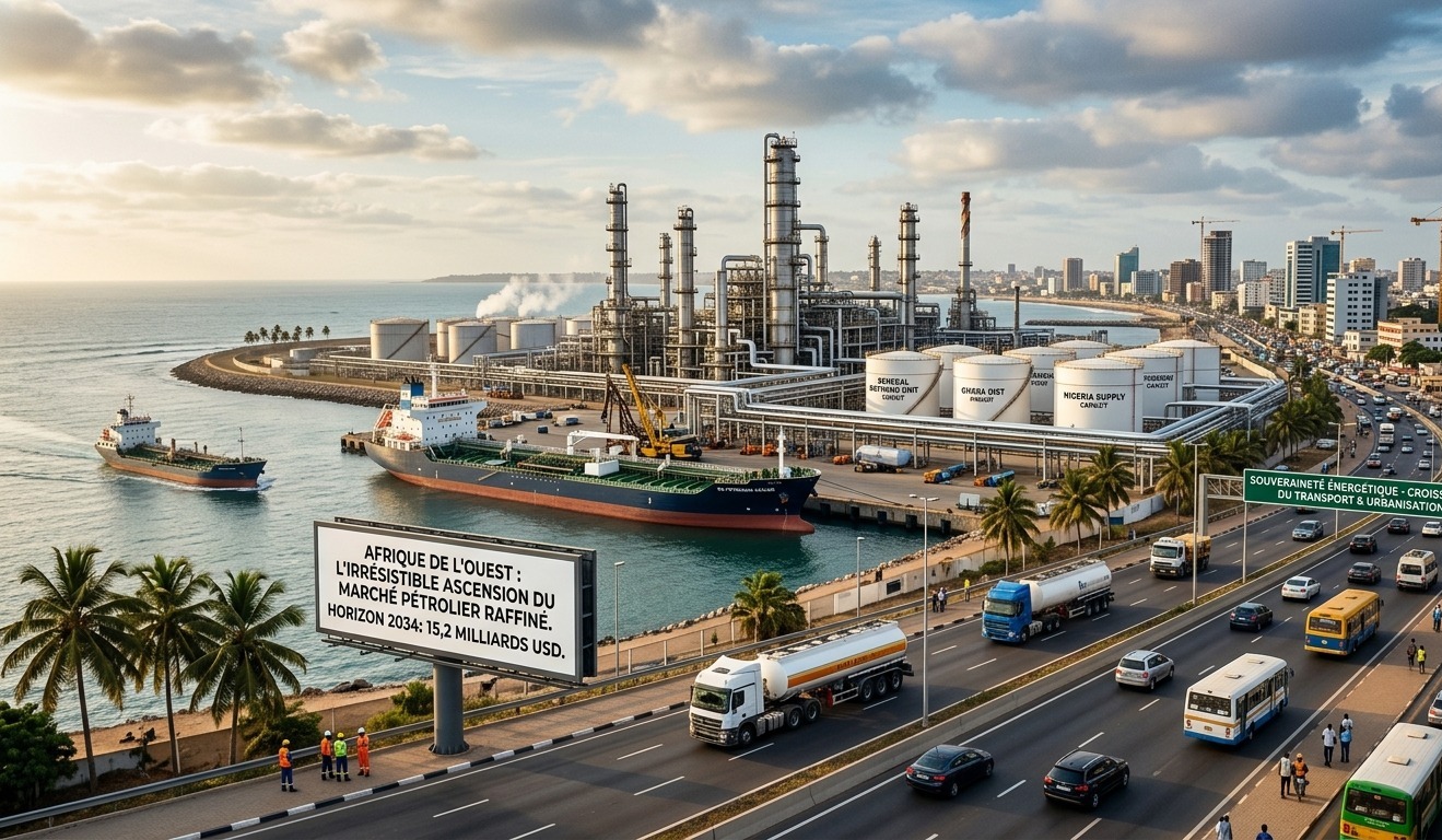 Afrique de l’Ouest : le nouvel eldorado du pétrole raffiné d’ici 2034 Afrique de l’Ouest : le nouvel eldorado du pétrole raffiné d’ici 2034