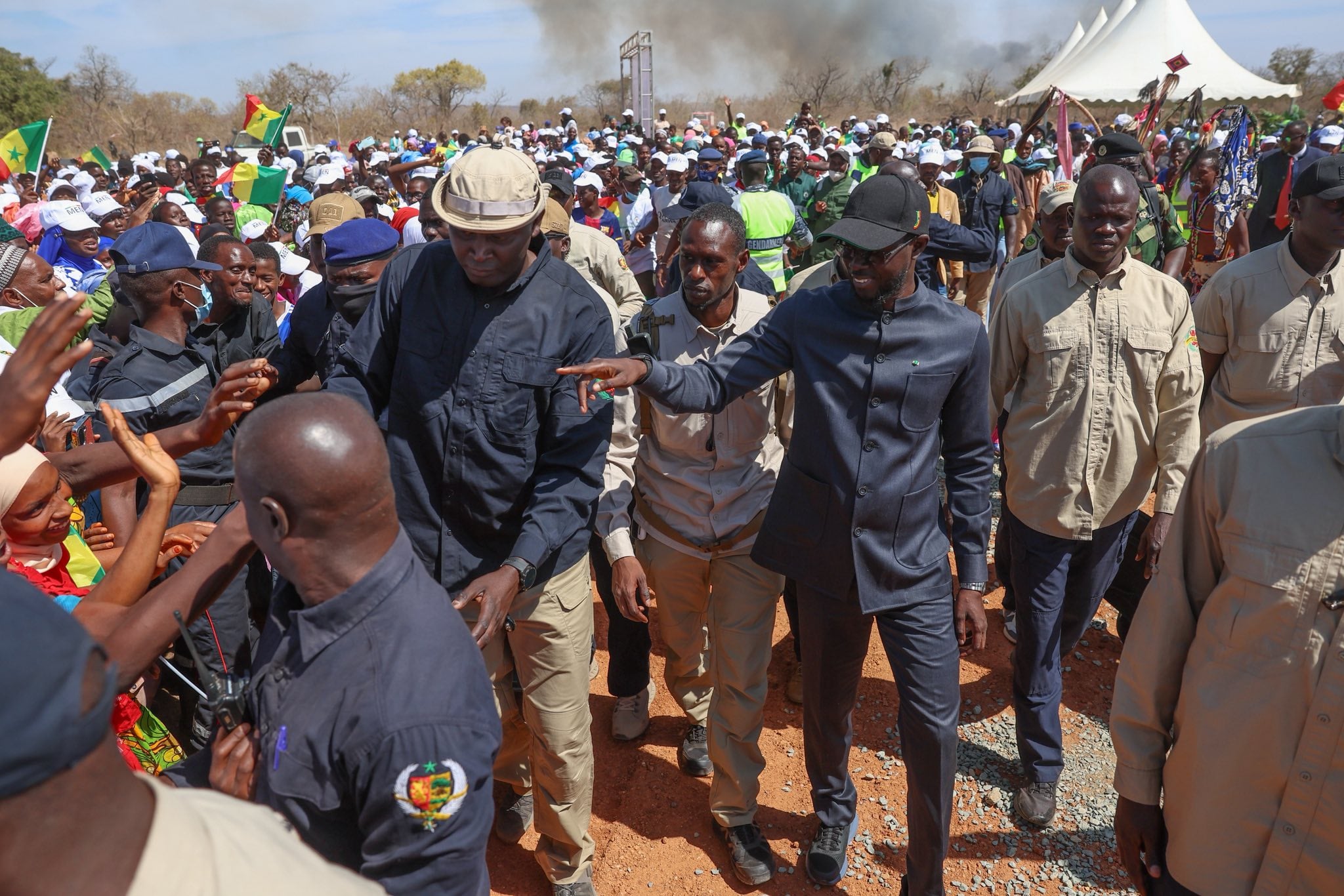 Meeting de Mbour : Bassirou Diomaye Faye appelle toutes les forces vives à travailler ensemble pour le Sénégal