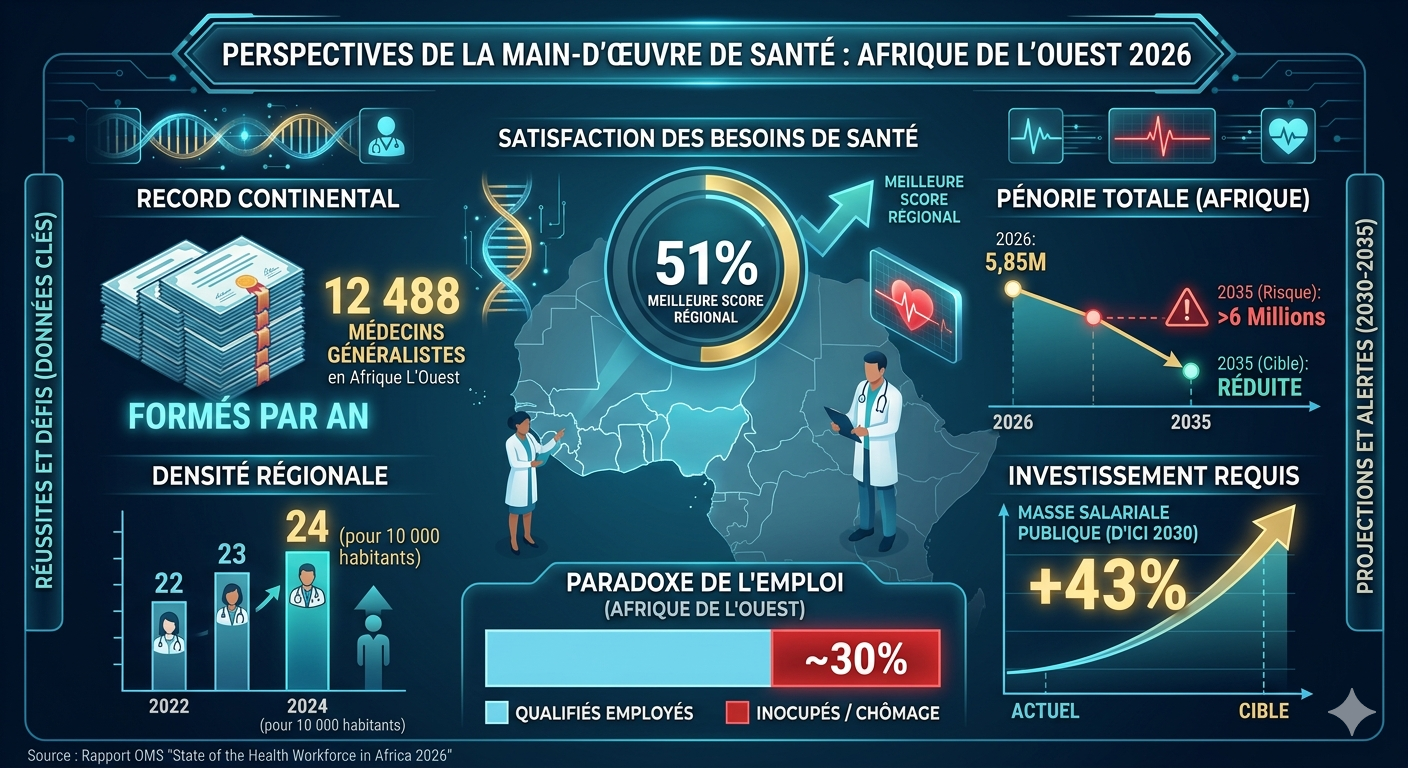 Crise et résilience : l’Afrique de l’Ouest face au défi de sa main-d’œuvre dans le domaine de la santé