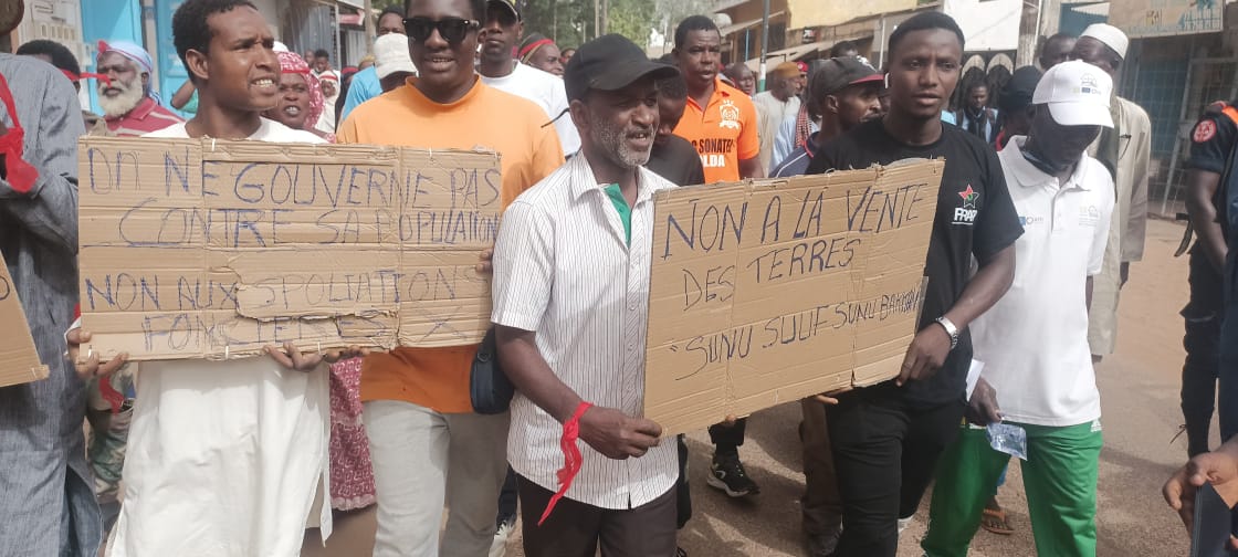 Kolda : une marche pacifique contre « la spoliation des terres » à Saré Bidji