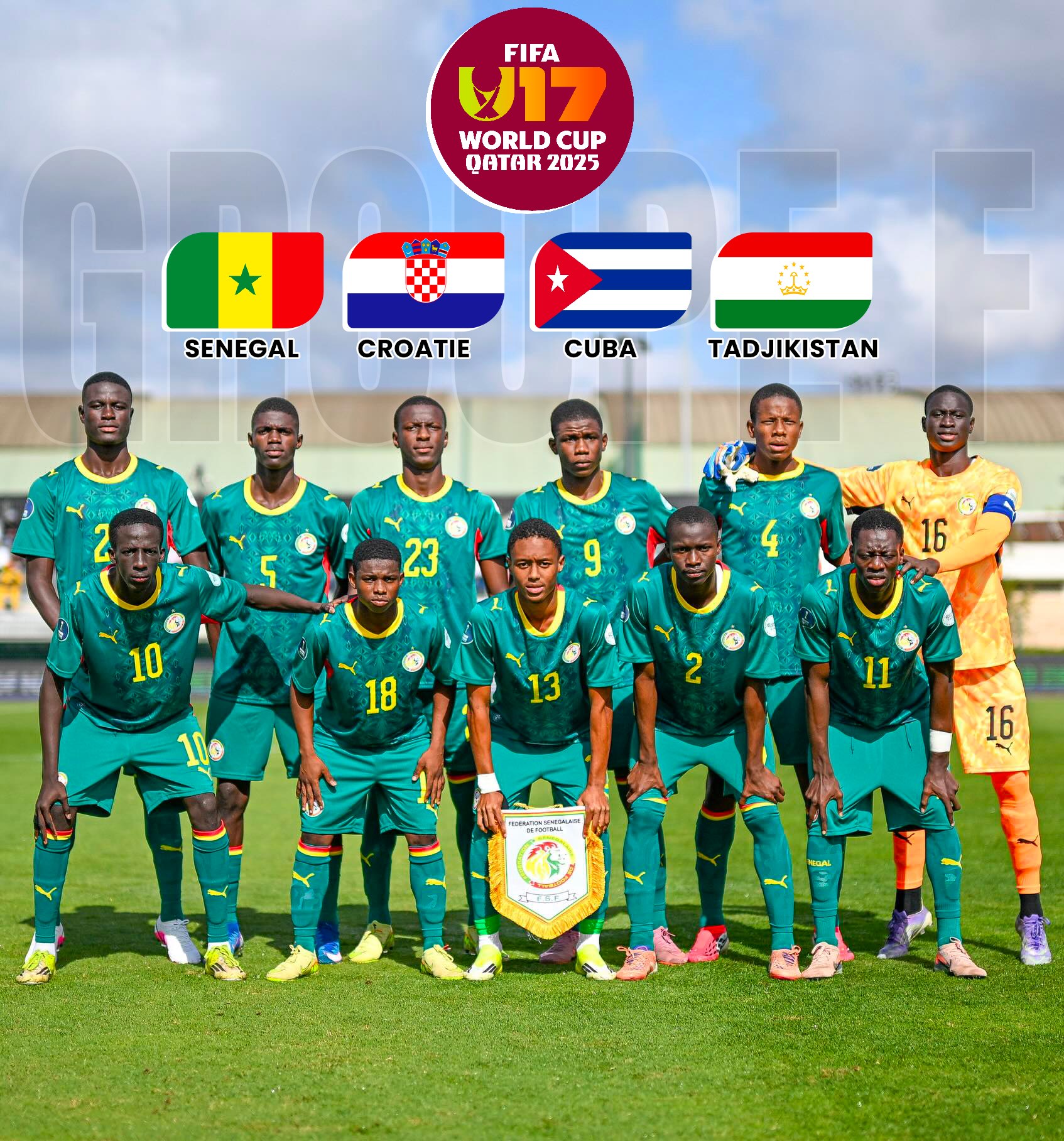 Coupe du monde U17 : le Sénégal connaît ses adversaires pour Qatar 2026