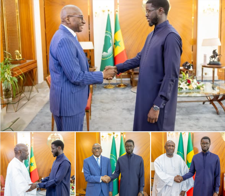 Journée nationale du dialogue : le Président Diomaye reçoit Sidiki Kaba et Mamadou Lamine Loum, anciens Premiers ministres