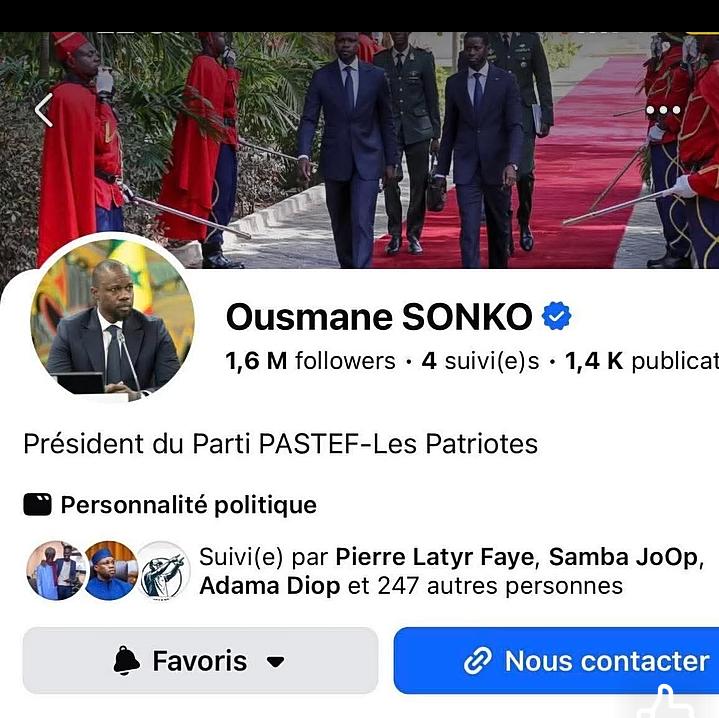 Actualisation de la  page Facebook de Sonko : énième  symbole d'un divorce avec le président Diomaye ? 