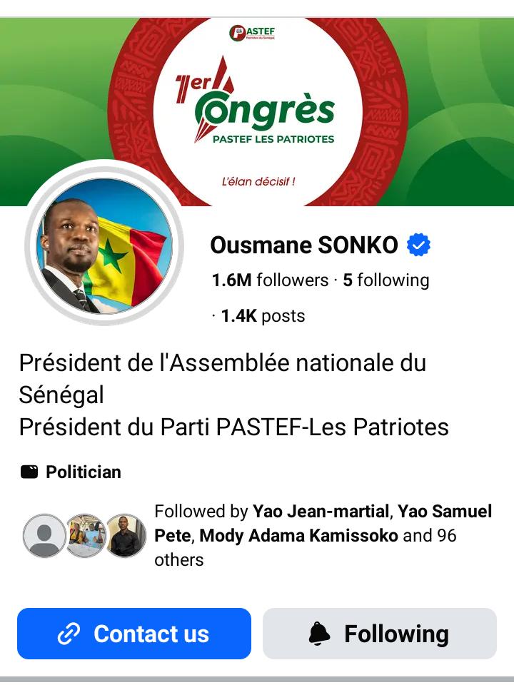 Actualisation de la  page Facebook de Sonko : énième  symbole d'un divorce avec le président Diomaye ? 