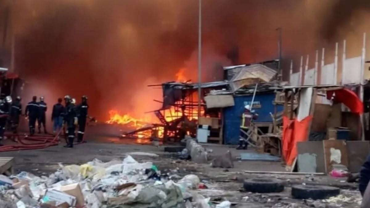Tambacounda : un incendie ravage sept cantines et plusieurs étals au marché central