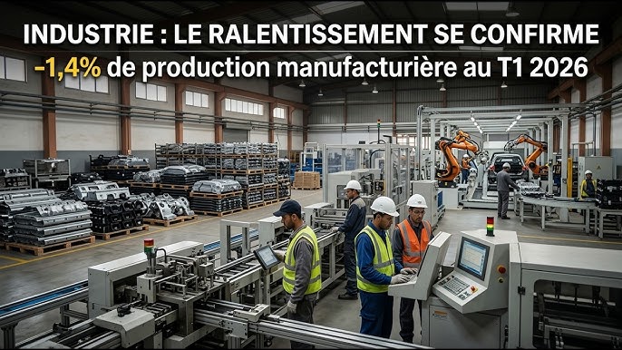 Economie : la production industrielle recule de 7,1 % en avril 2026 Economie : la production industrielle recule de 7,1 % en avril 2026