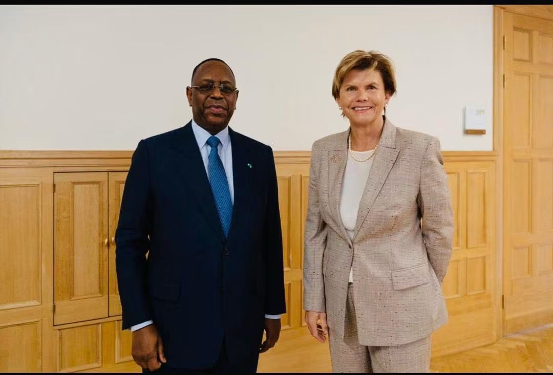 L'ex-président Macky Sall, candidat au secrétariat général de l'ONU, reçu par la cheffe de la diplomatie lettonne 