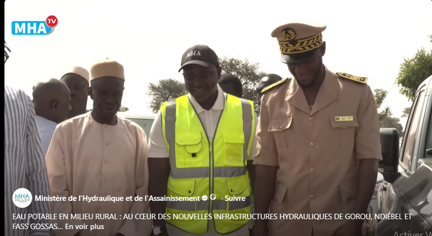 Hydraulique rurale : le ministre Cheikh Tidiane Dièye inaugure de nouvelles infrastructures à Gorou, Ndiébel et Fass Gossas