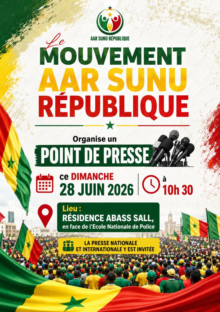 Révision constitutionnelle : société civile et opposition lancent le mouvement « Aar Sunu République »