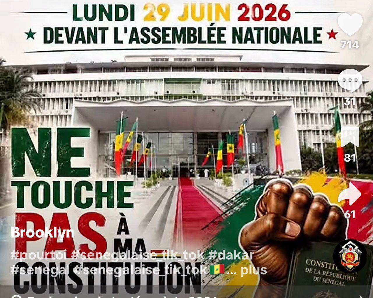 Réforme constitutionnelle : Barthélémy Dias appelle à la mobilisation contre une « forfaiture »