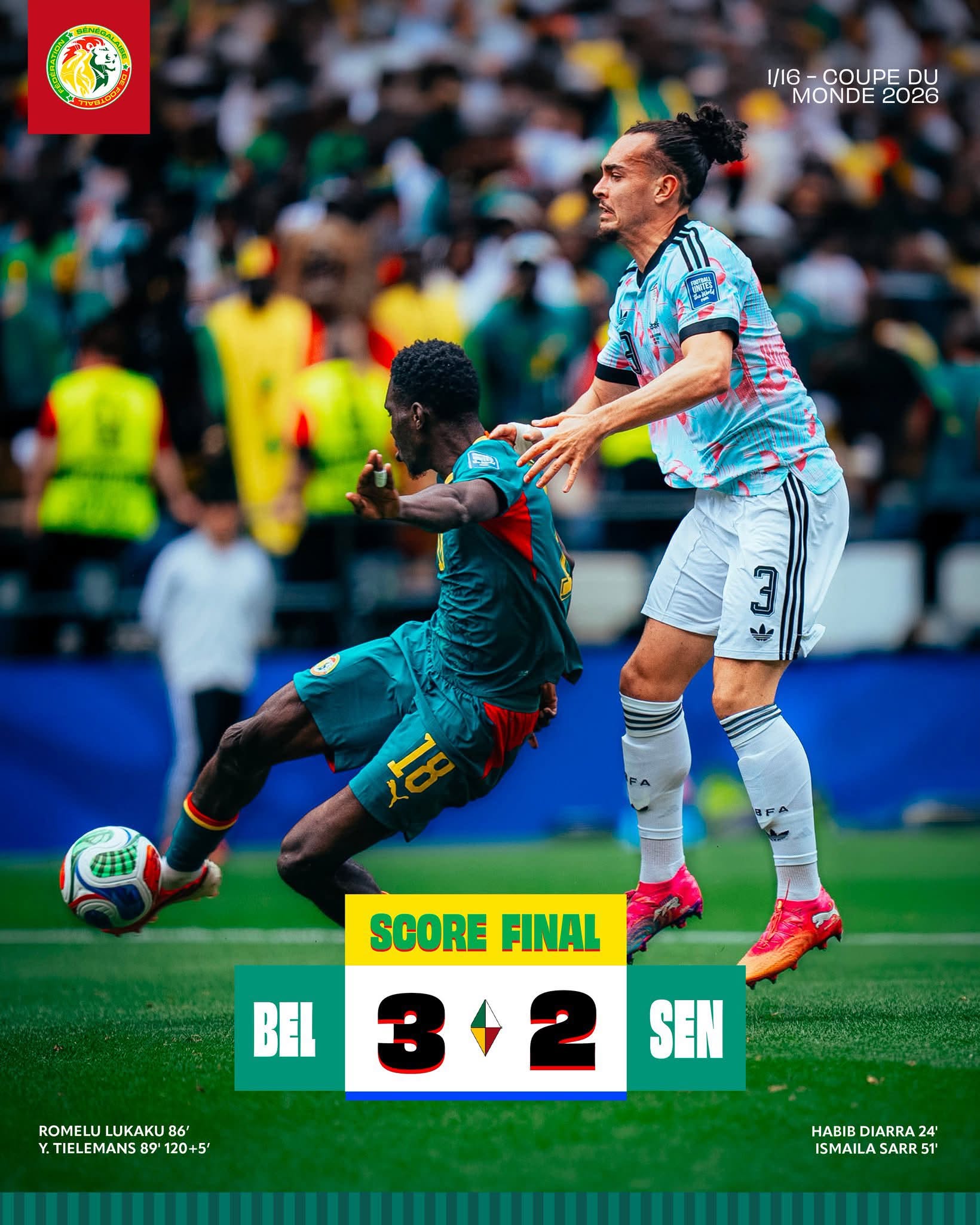Mondial 2026 : La Belgique élimine le Sénégal (3-2) et file en huitièmes de finale 