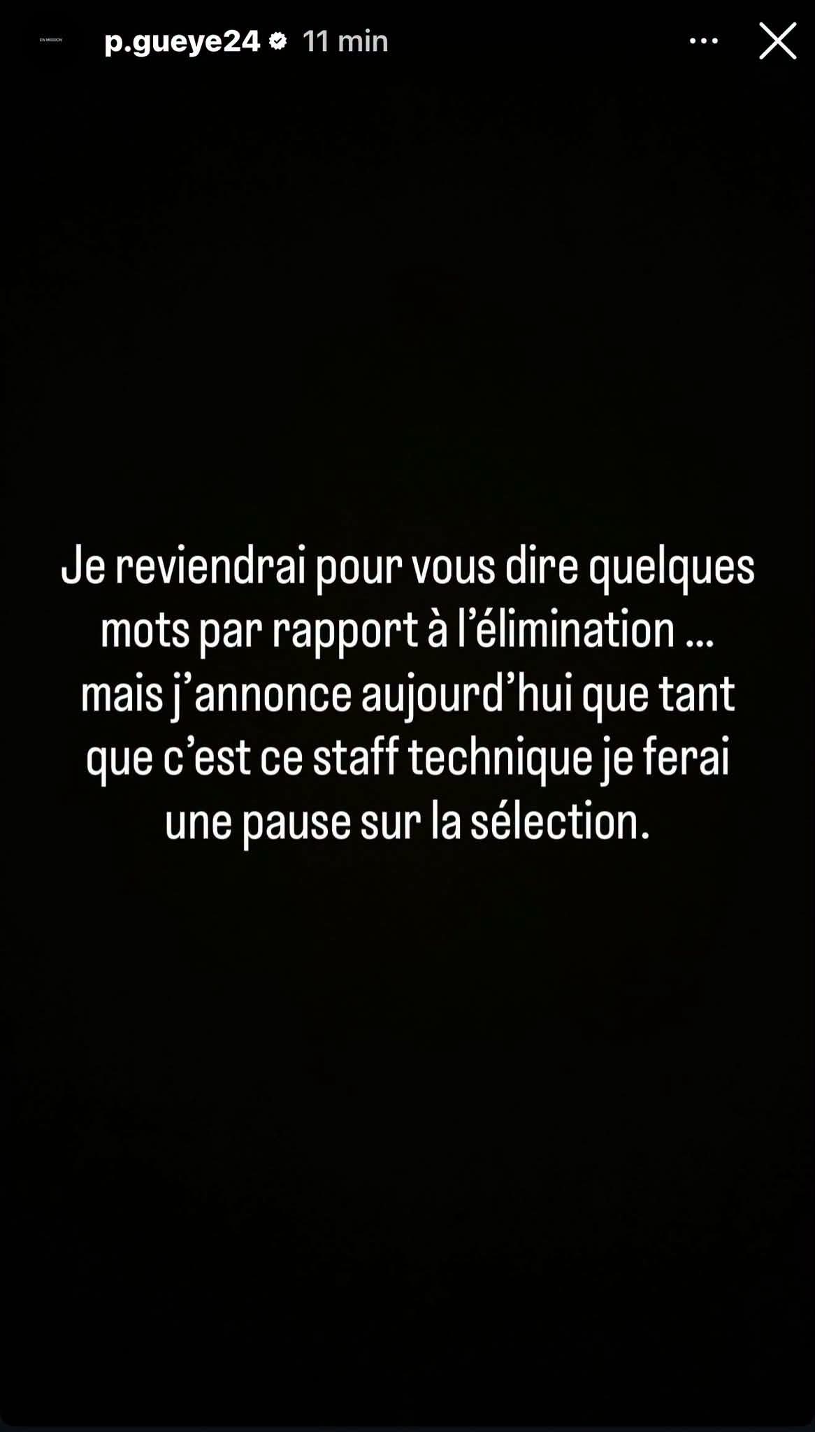 Équipe du Sénégal : Pape Gueye annonce qu’il fera une pause avec la sélection si le staff technique est maintenu
