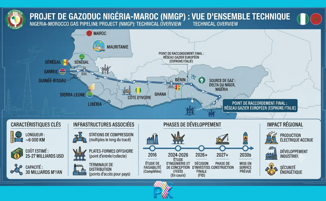 Gazoduc Nigéria-Maroc : La CEDEAO valide le mégaprojet énergétique de 27 milliards de dollars Gazoduc Nigéria-Maroc : La CEDEAO valide le mégaprojet énergétique de 27 milliards de dollars